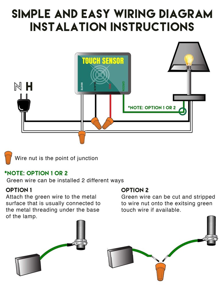 Touch Sensor Dimmer Repair Kit 150W Touch Lamp Control Module Replacement