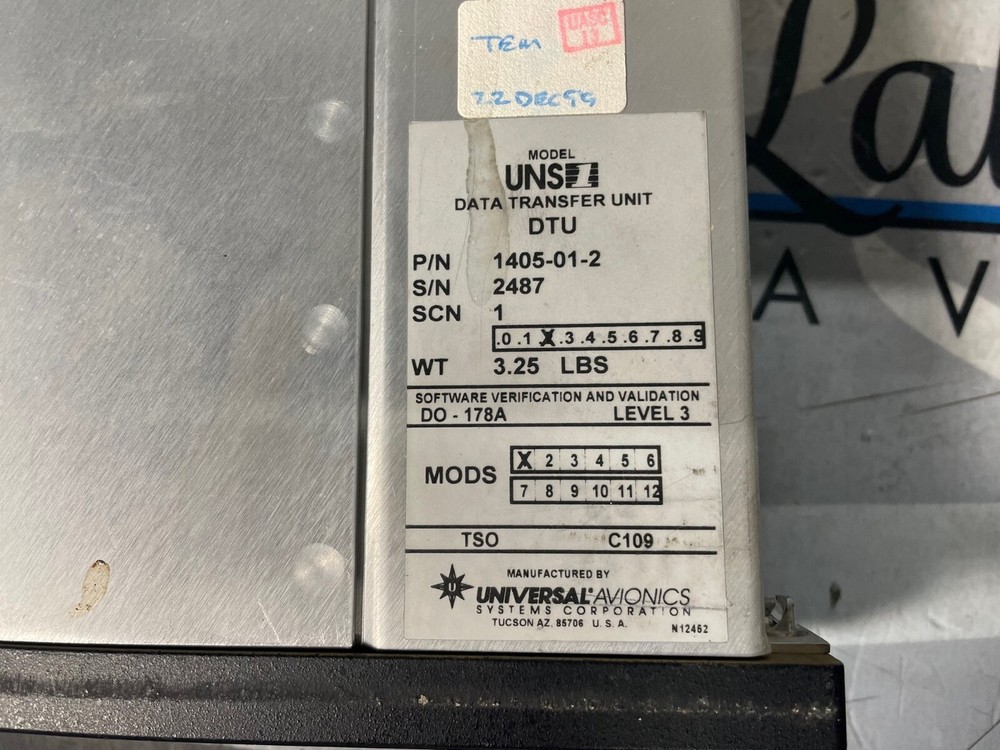 Data Transfer Unit UNS1 1405-01-2 Removed Working