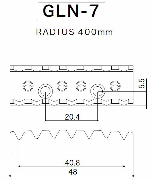 GOTOH GLN-7 7-String Locking Nut - 48mm (1 7/8")
