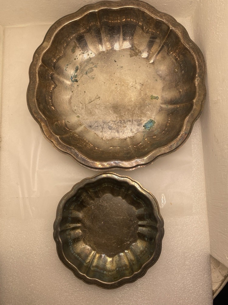 Oneida Silver Plated Nesting Bowls VTG