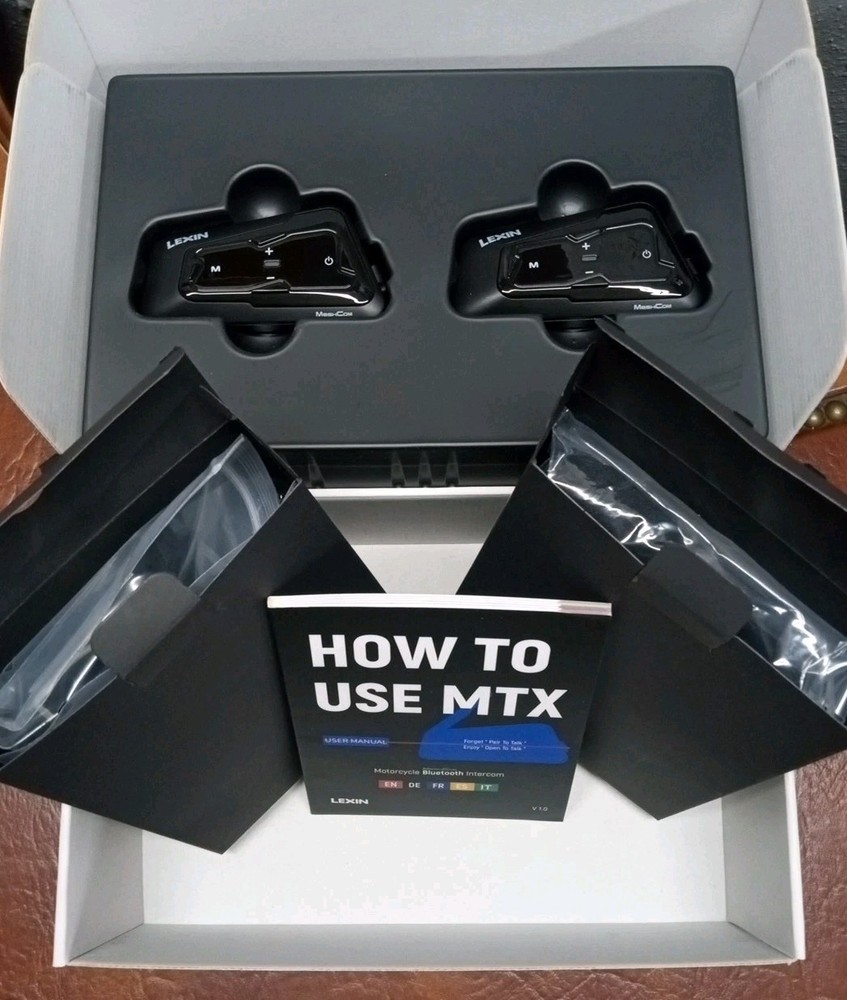 Lexin MTX Bluetooth Intercom Dual Pack (BRAND NEW NEVER USED)
