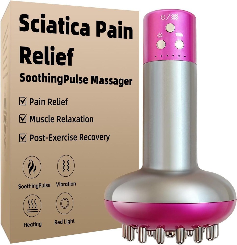 Sciatica Pain Relief Device – Deep Tissue Massager for Sciatica, Nerve,...