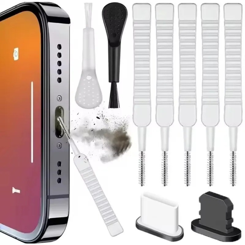 Mobile Phone Speaker Dust Removal Cleaner Kit Phone charger port cleaner 13pcs