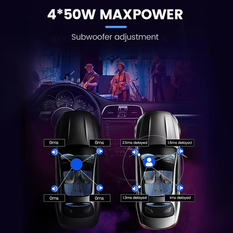 Car Audio DSP Digital Processor 4X50W Amplifier Android Radio