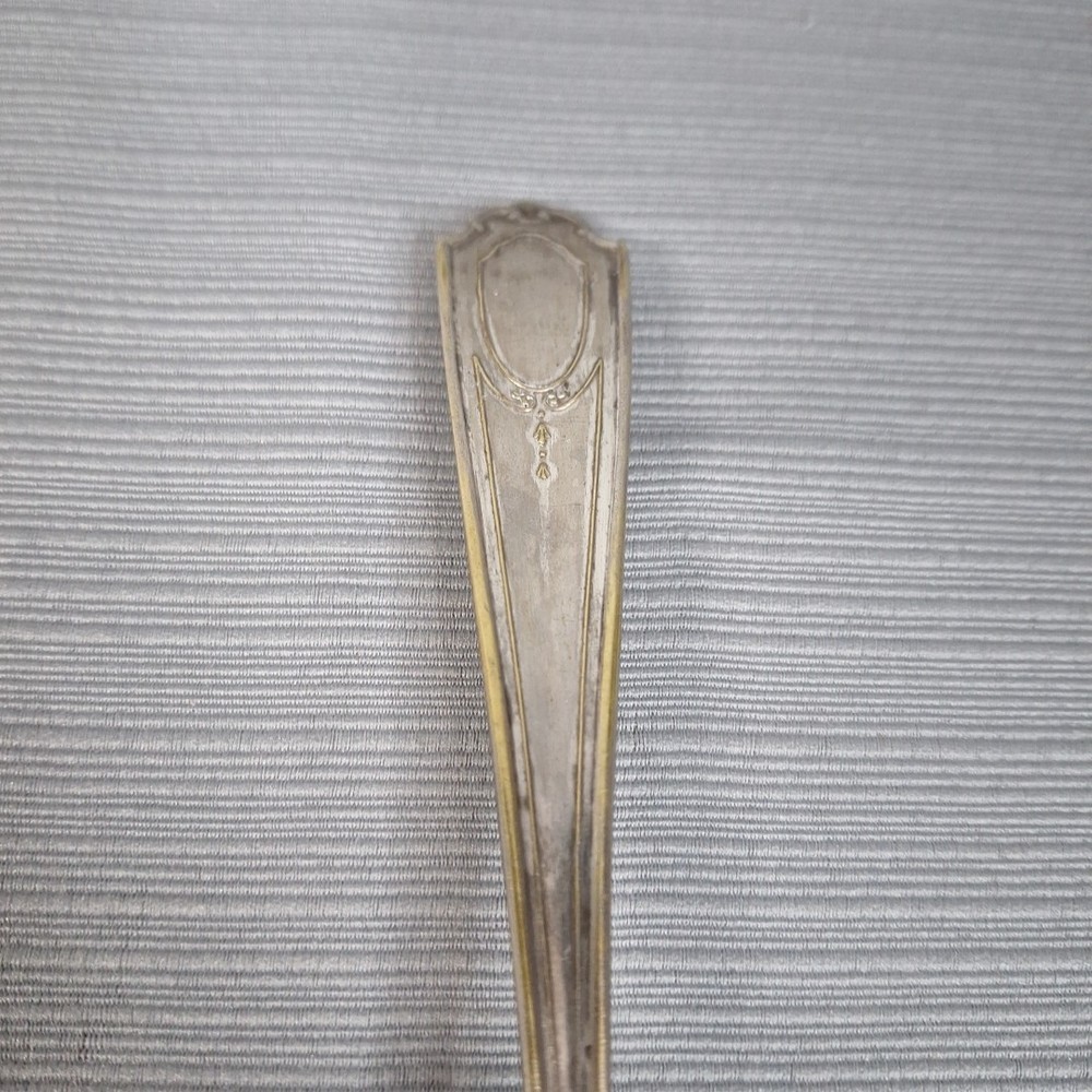 Vintage Standard Silverplate Flatware Serving Fork Meat 8.5"