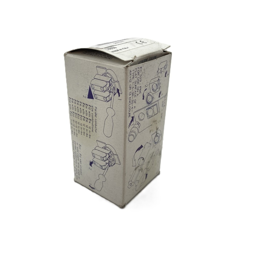 GE P9XPLRSD Red Round Plastic Operator Button - New