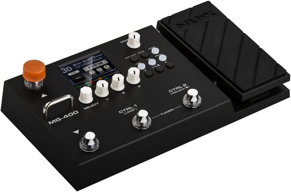 MG-400 Multi Effects Pedal, Amp Modeling, 512 Samples IR, 10 Independent Moveabl