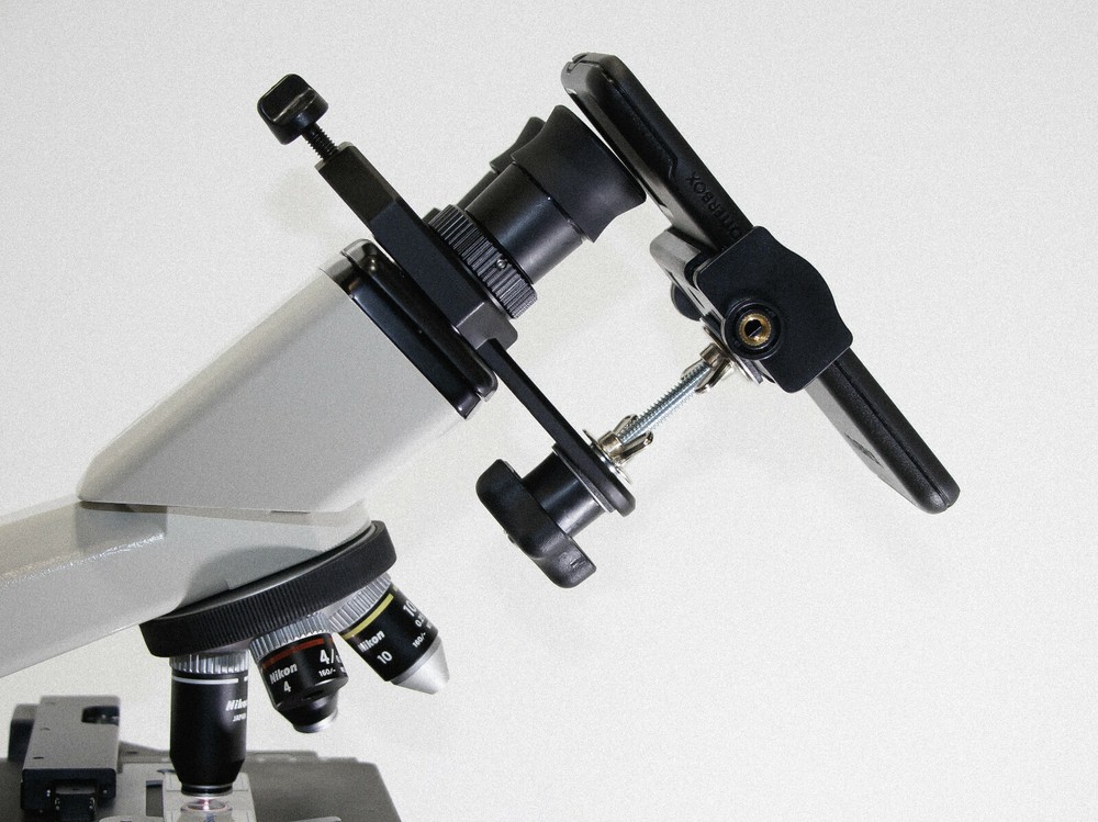 Microscope Eyepiece Camera Adapter for Smartphone/iPhone + 60X Plan Objective