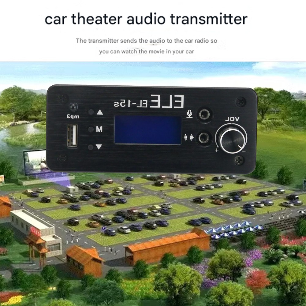 EL-15S FM Broadcast Transmitter Timing Wireless System Music 1.5W For U-Disk MP3