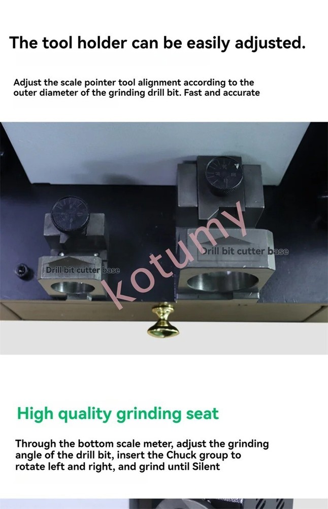 Electric Drill Bit Sharpener Grinder GD430 Twist Drill Milling Cutter Sharpener