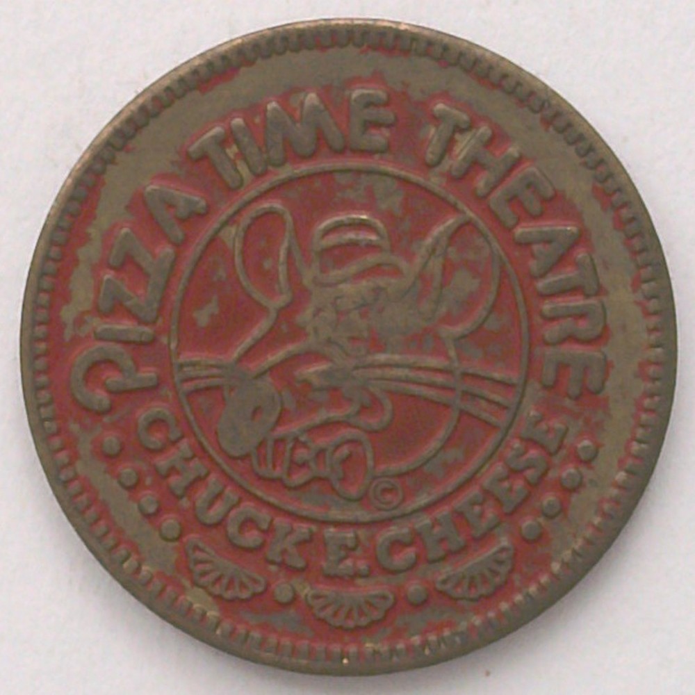 Painted Control: 1982 Chuck E Cheese Token