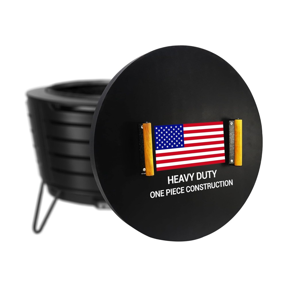 FEBTECH Firepit Lid Round 25.5 inch Compatible for 25" Smokeless Fire Pit - 1...
