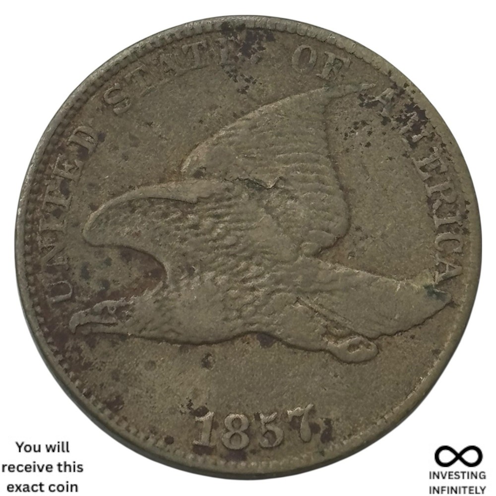 1858 Small Letters Flying Eagle Cent X-836