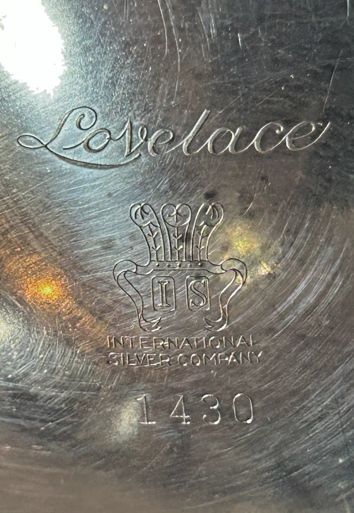 Silverplate Mesh Pedestal Candy Dish - vintage from International Silver Co.