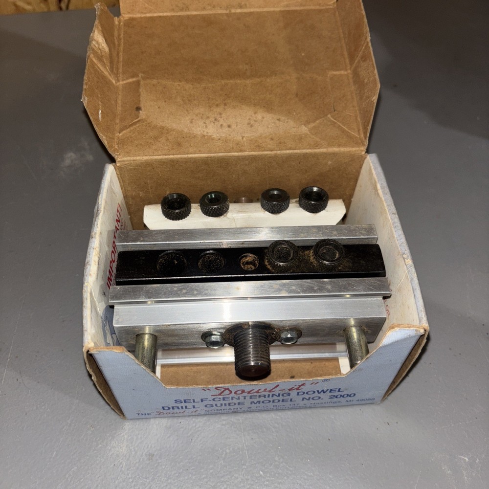 Dowl-it Self Centering Dowel Drill Guide Model No. 2000 Original Box