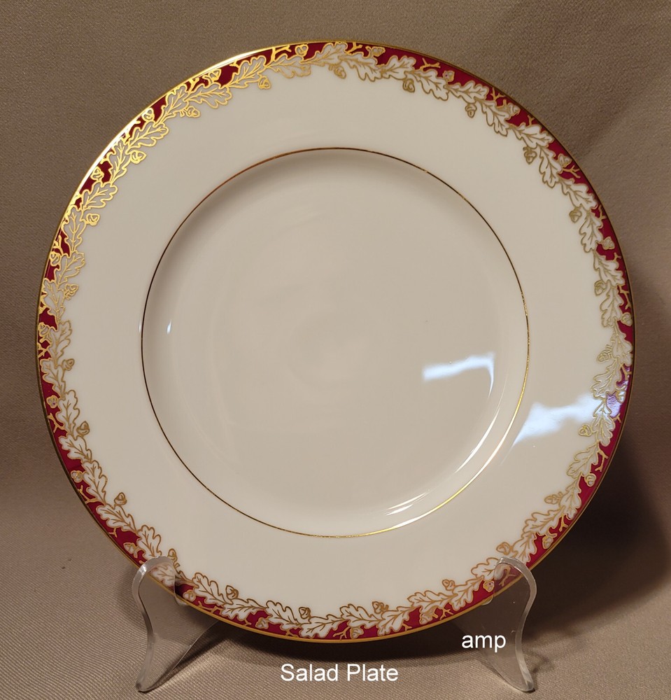 Lenox Oak Leaf Maroon (5 Piece) Place Setting EXCELLENT!