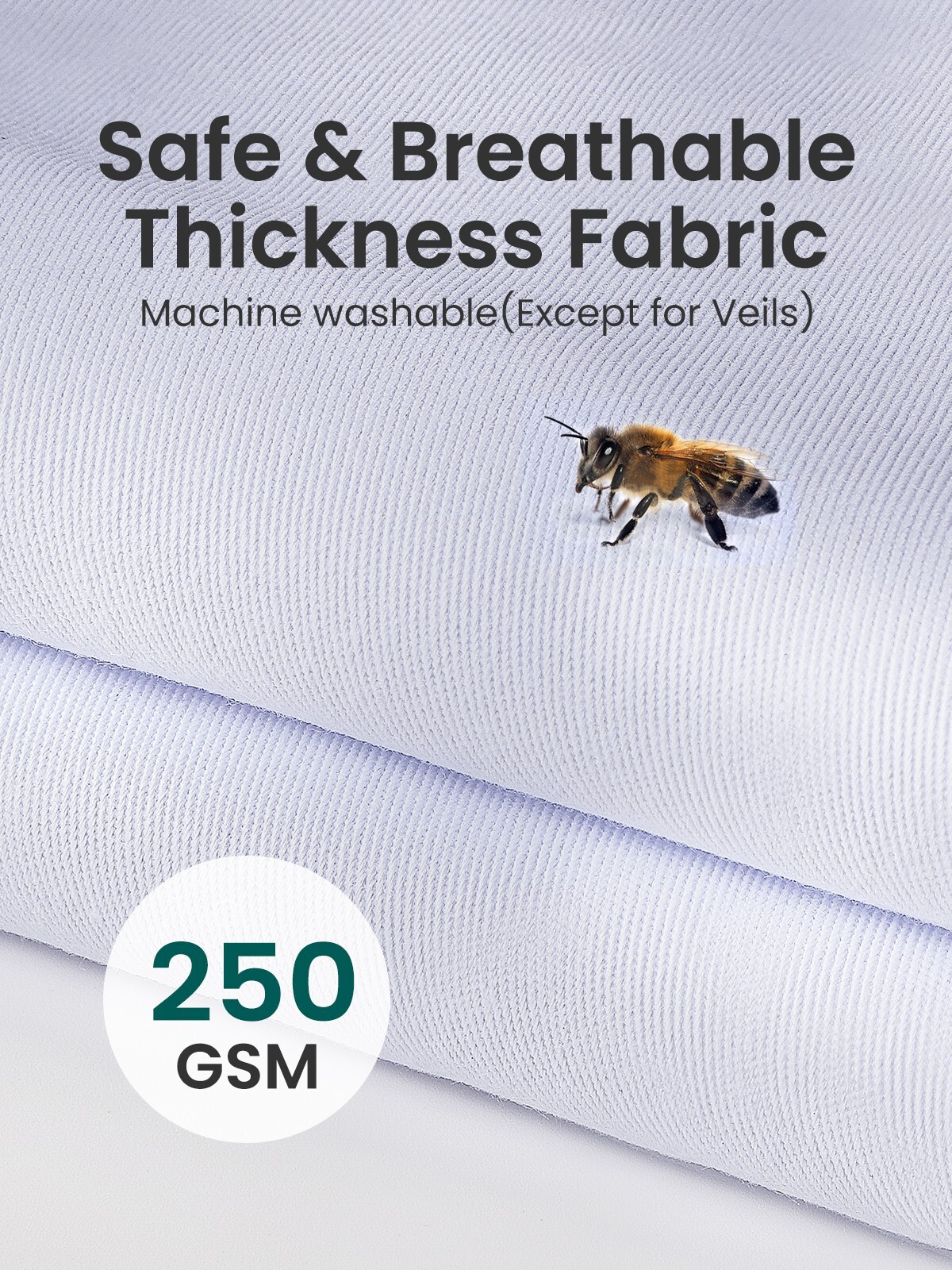 Kids Bee Suit with Fencing Veil Hood and Gloves Sting Proof Children Clothes L