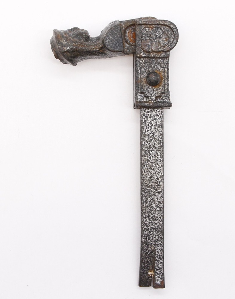 Antique Figural Black Cast Iron Window Shutter Drop Pull