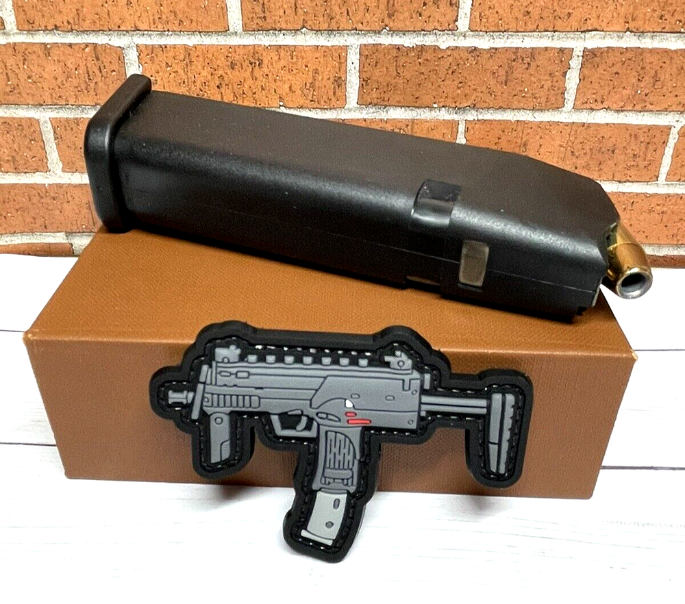 PVC Tactical Patch, Uzi Gun Morale Patch Hook Backed - Uzi Rifle Patch