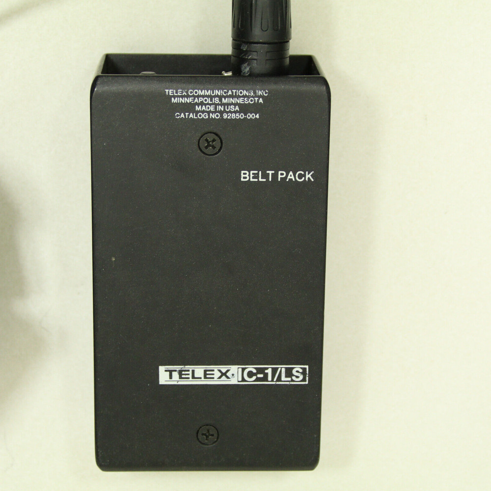 Telex IC-1/LS Wired 2-Way Studio Intercom Belt Pack w/ PH-1 Single Headset