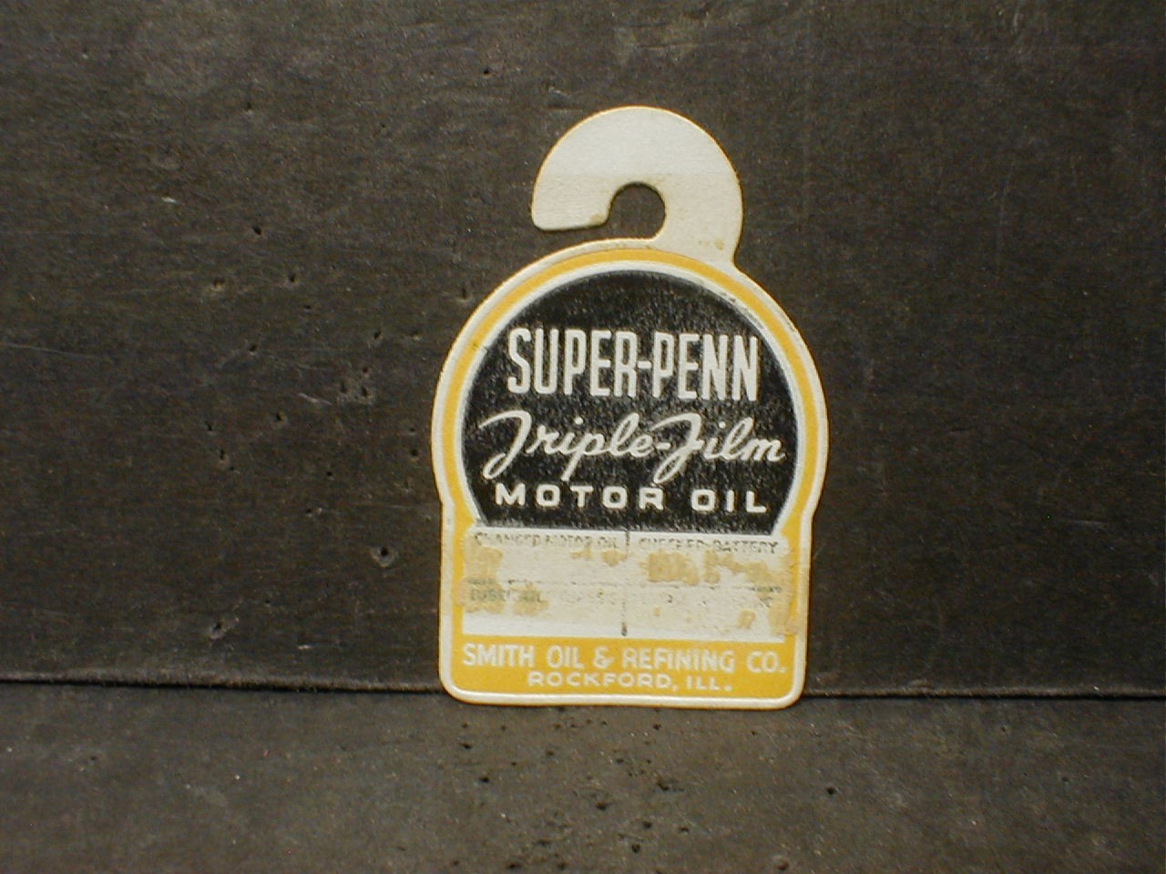 10 lot VINTAGE MOTOR OIL COMPANIES OIL CHANGE & LUBE DIPSTICK TAGS