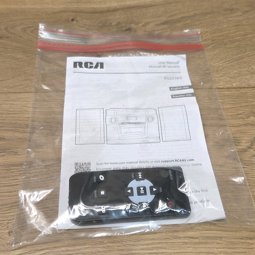 RCA RS22363 Stereo Remote & Speakers Only