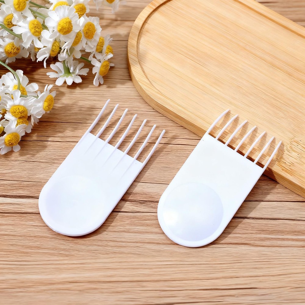 MBAIYO 4pcs Vegetable Chopper Cleaning Tools Fork, Onion One size, White