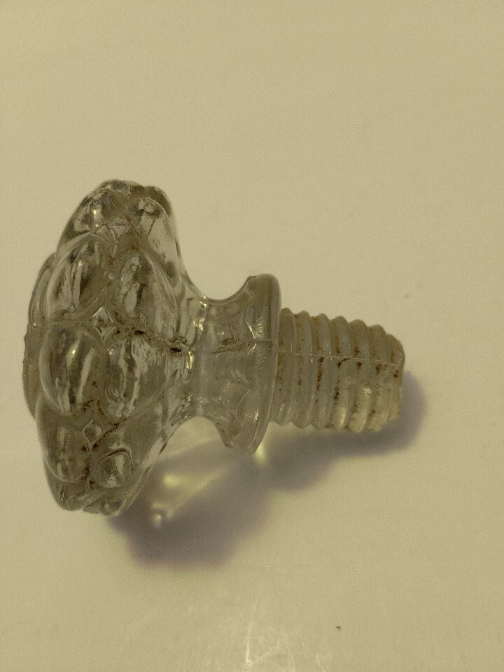 Antique  Glass Draw Handle Good Condition