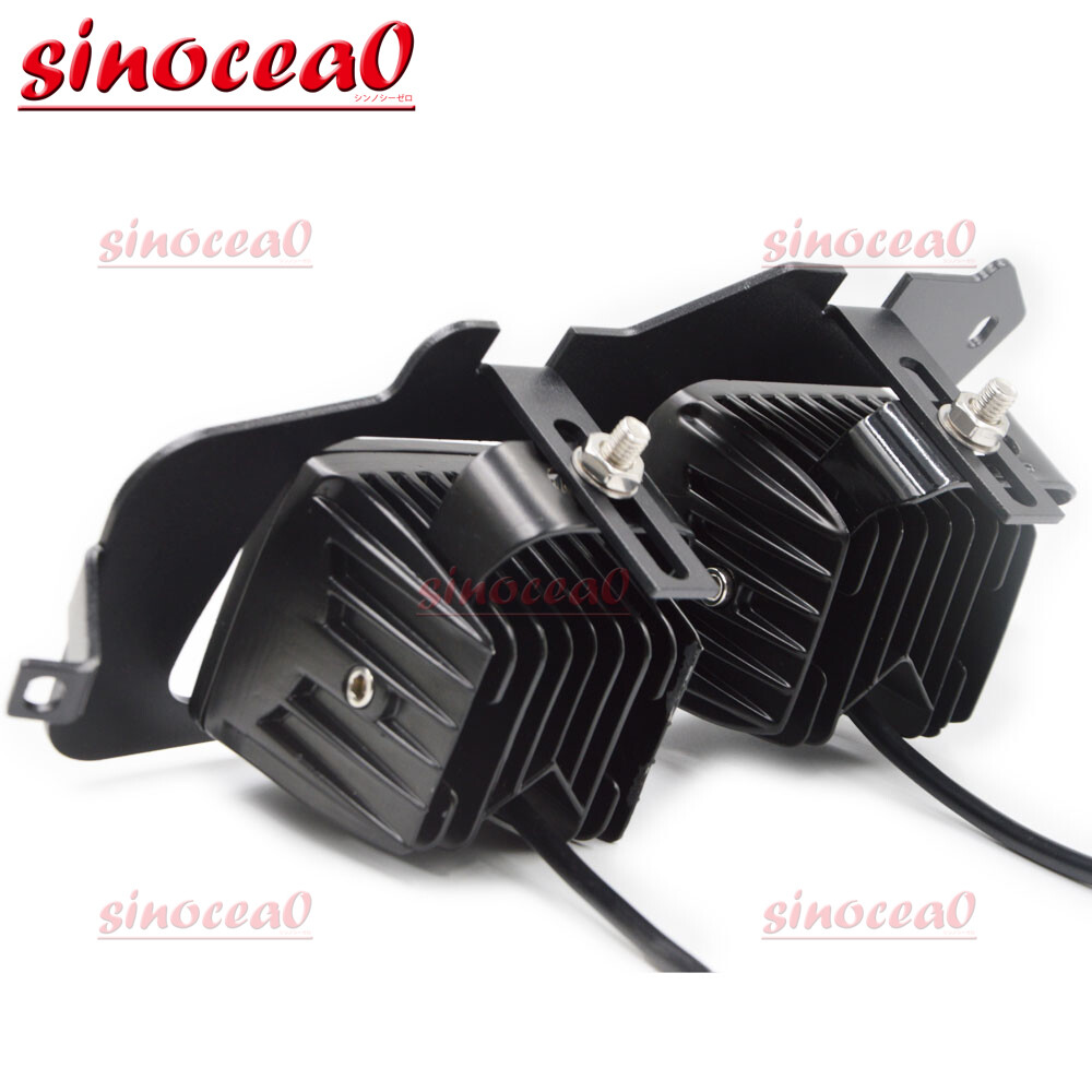 For 2014-2023 Polaris RZR 900 LED Cube Headlights Conversion Mount Upgrade Kit