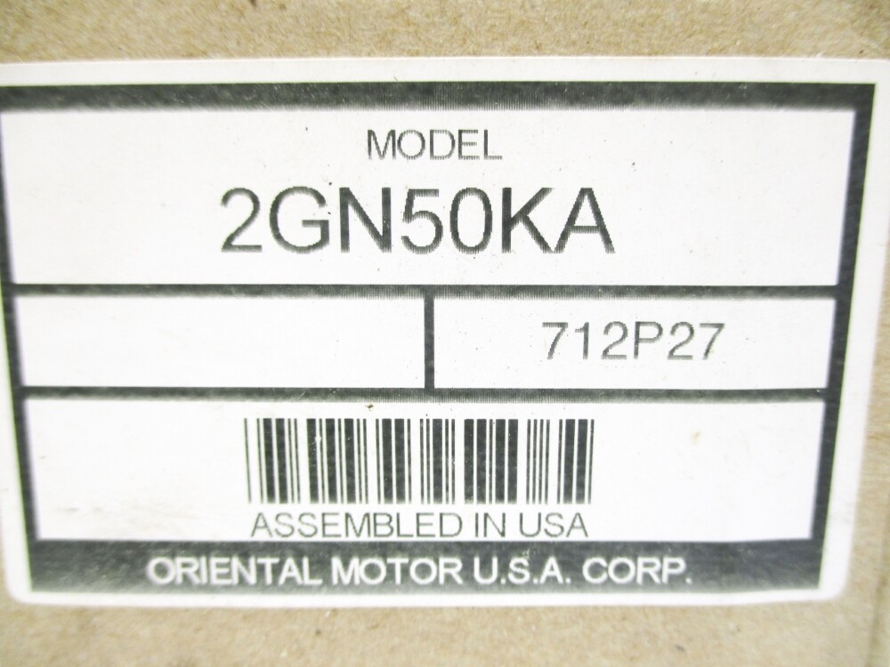 ORIENTAL MOTOR 2GN50KA NSMP