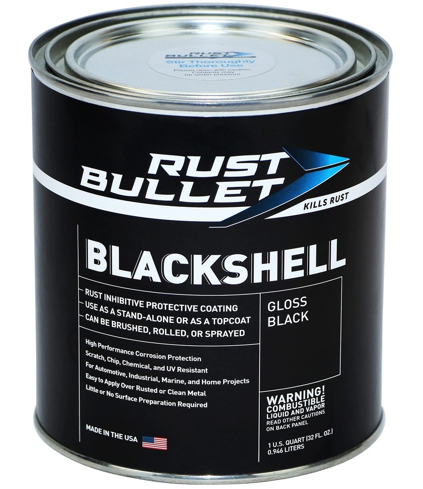 Rust Bullet Blackshell - Gloss Black - 1 Quart - Corrosion Preventive