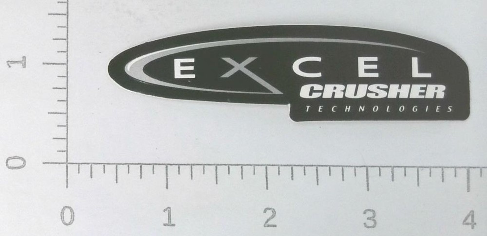 Vintage Excel Crusher Technologies Coal Mining Sticker Decal