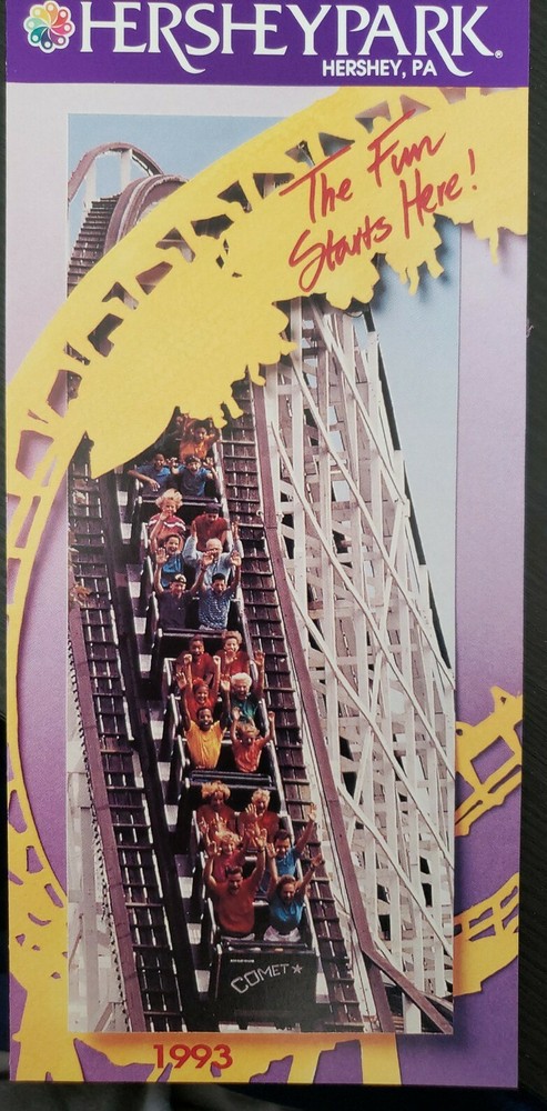 1993 Hersheypark Amusement Theme Park Brochure