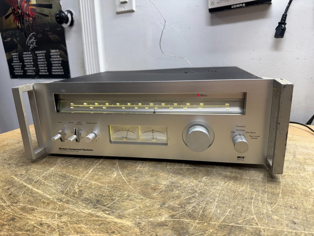 MCS 3710 Modular Component Systems Vintage Stereo AM/FM Tuner