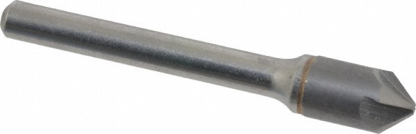 Hertel 3/8" Head Diam, 1/4" Shank, 4 Flute 82? Solid Carbide Countersink 2-1/...