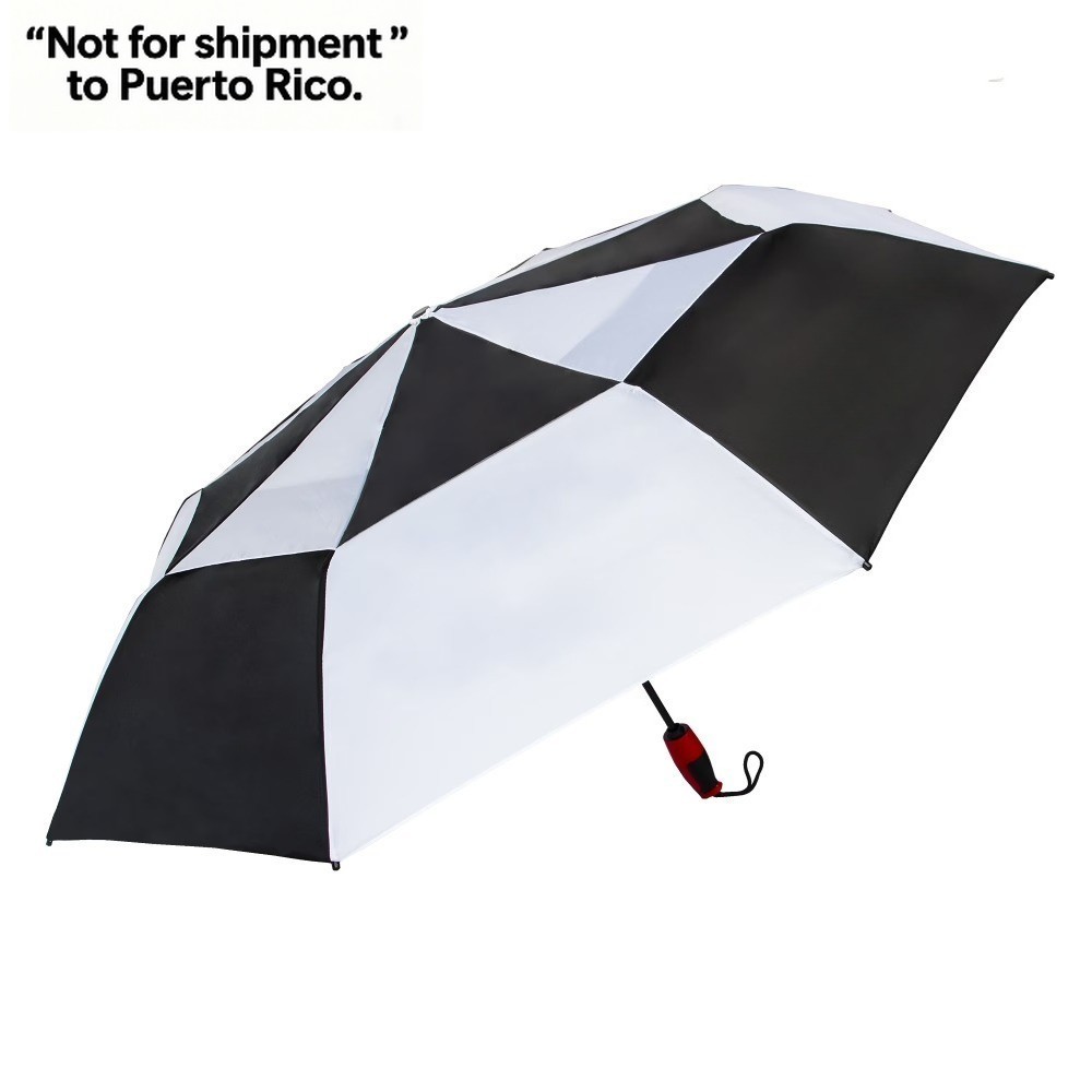 Compact Golf Umbrella, 47 inch, Black, White