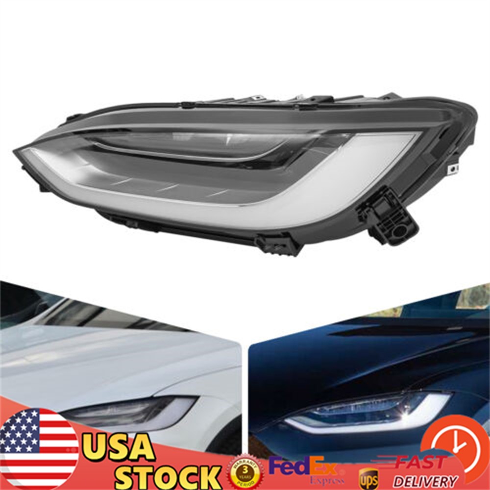For 2021-2024 Tesla Model X Led Headlight Assembly Headlamp Left Driver Side