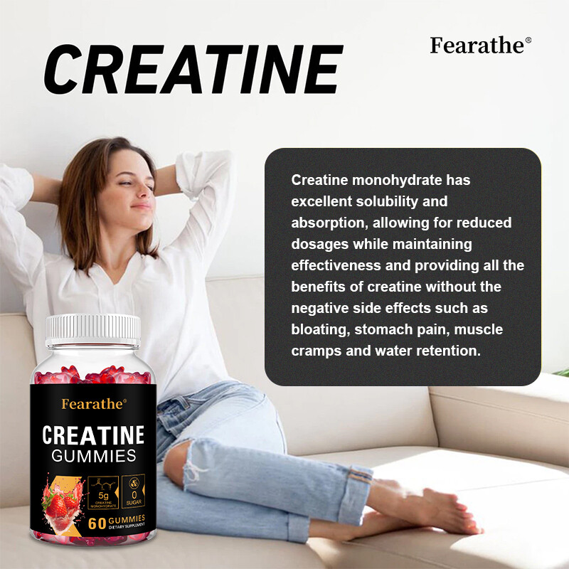 Creatine Monohydrate 5 g Boost Brain Function + Build Muscle