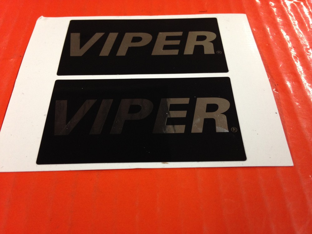 VIPER CAR ALARM WINDOW DECALS SECURITY EMBLEM AUTHENTIC