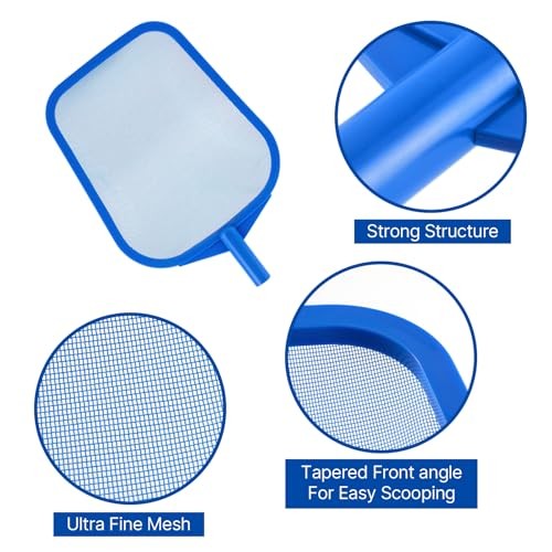 Pool Net - Pool Skimmer Net with 5 Section Detachable B - Pool Rake with Pole