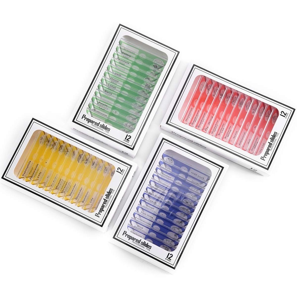 Explore Nature with 48pcs Prepared Plastic Microscope Slides for Children