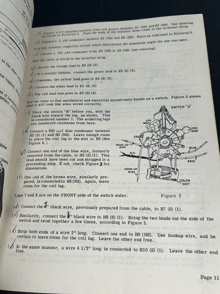 Heathkit CT-1 Capaci-Tester Capacitor Analyzer Test Equipment Manual / Schematic