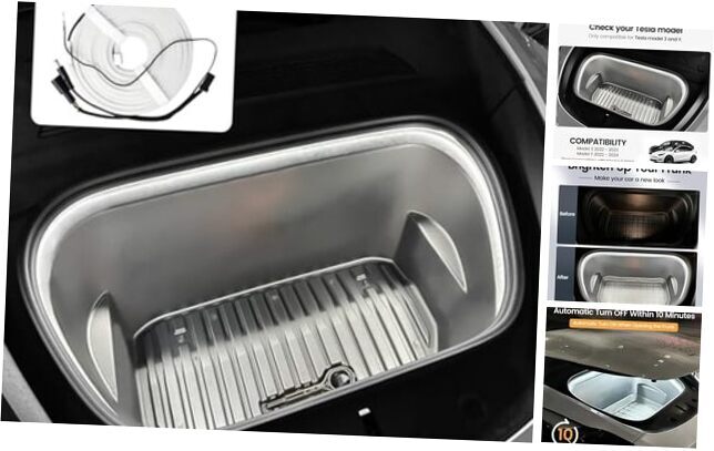 2022-2024 Tesla Model 3/Y Frunk Light Front Trunk LED Strip Light Kit, Ambient