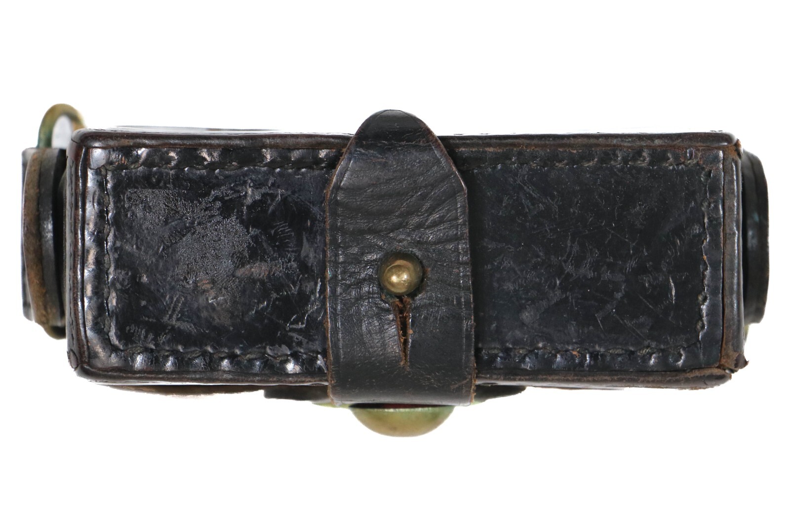 Italian Carabinieri Leather Cartridge AMMO Pouch Carcano w Leather Sling WWII