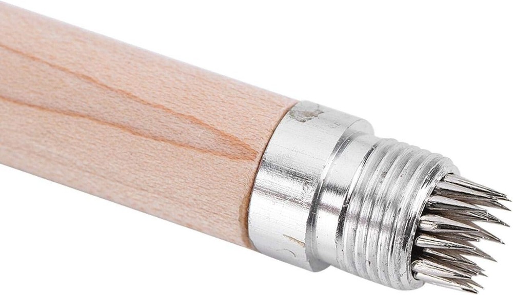 2-in-1 Chalk Holder Cue Tip Pricker Tool - Portable Billiard Pool Cue Accessory