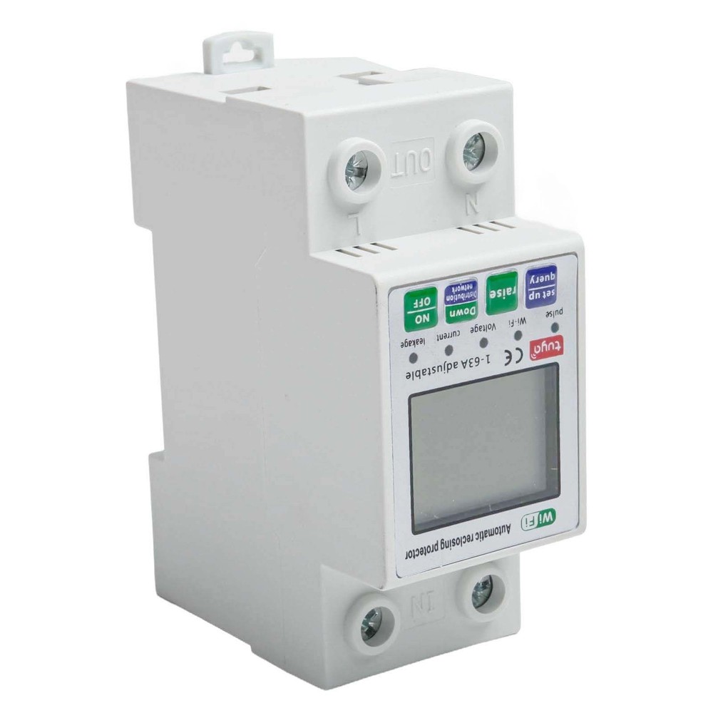 For Tuya Smart Reset Protector Switch Current Breaker Meter AC80-300V / New