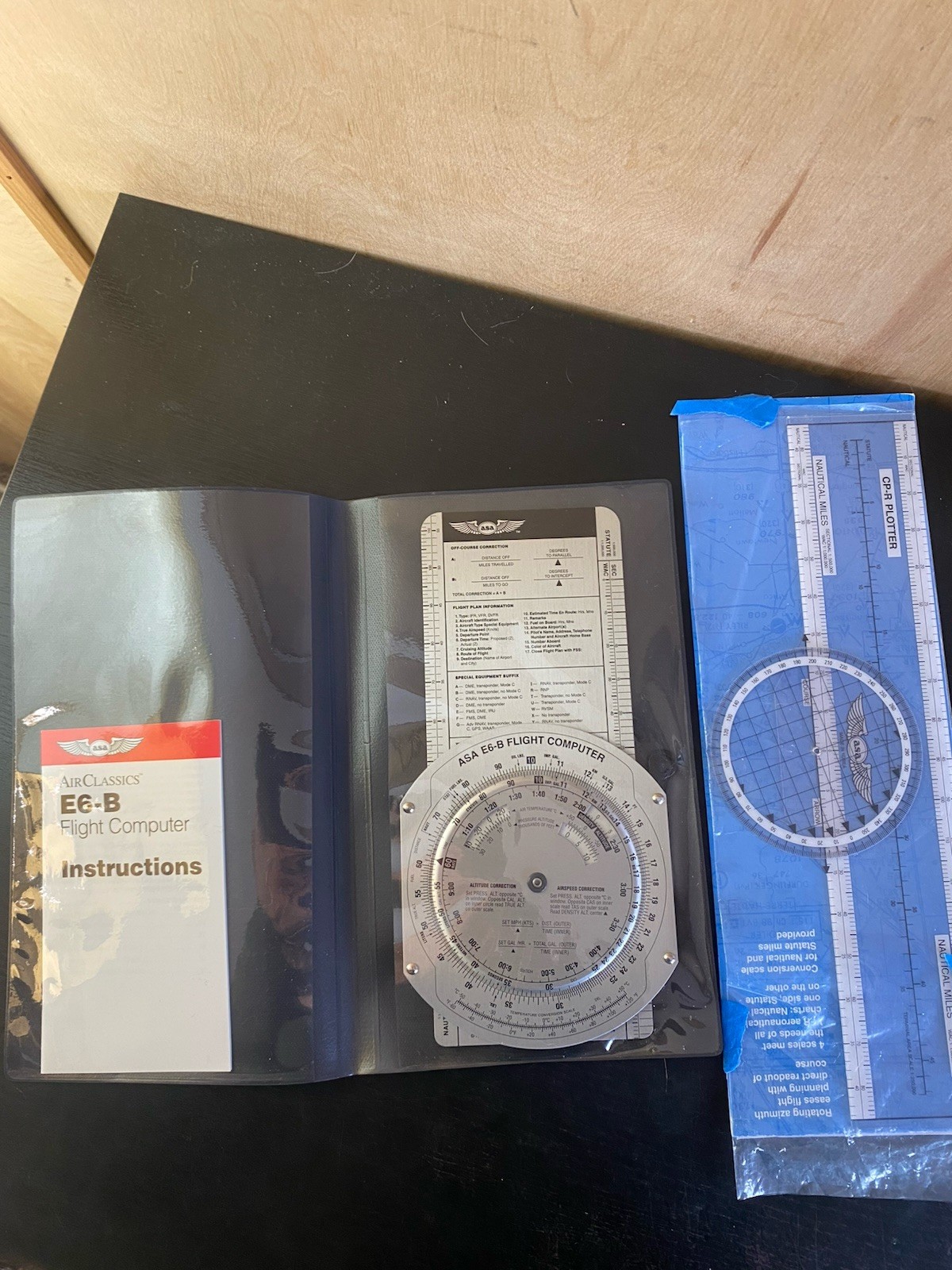 ASA Air Classics E6-B Flight Computer + Rotating Plotter CP-R