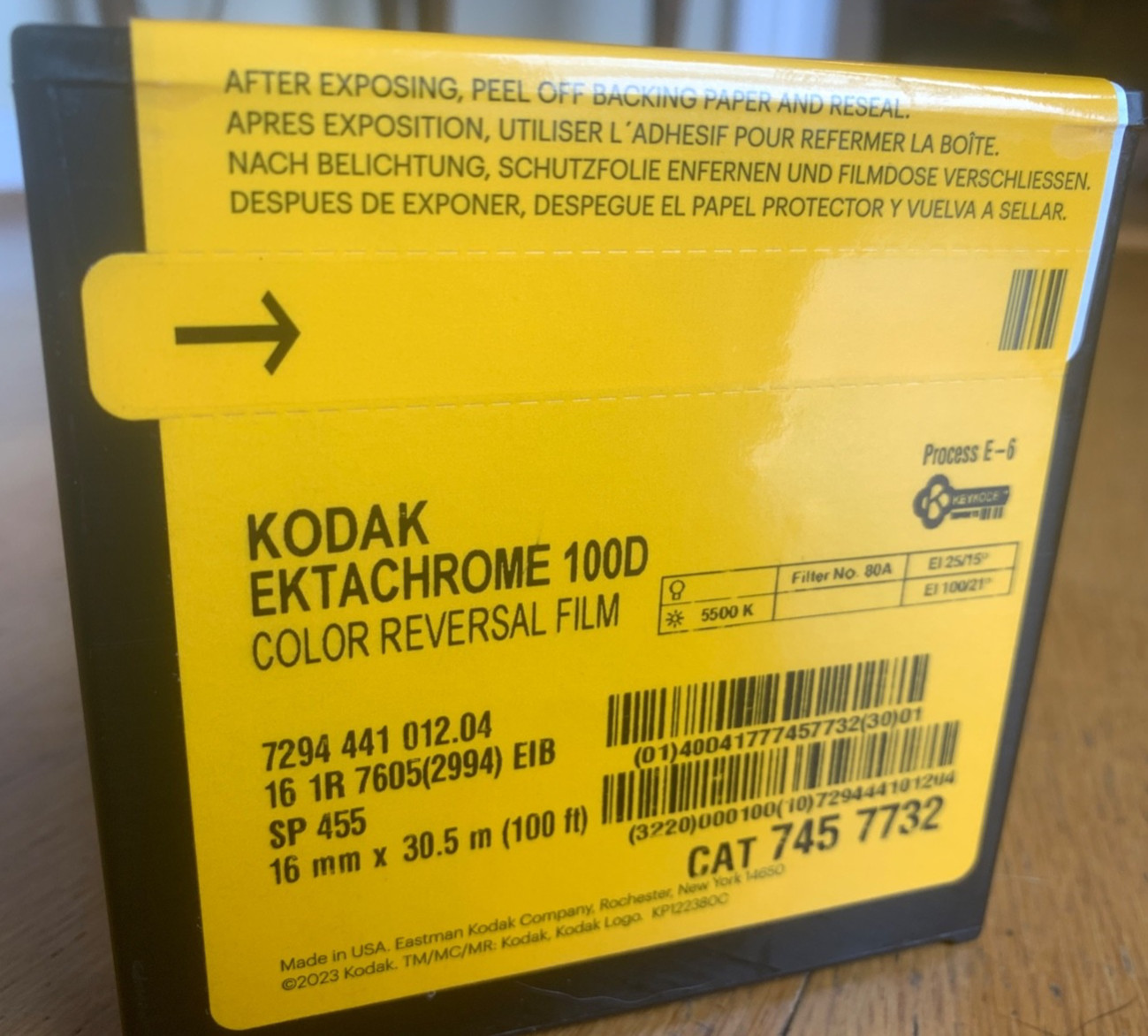 KODAK Ektachrome 100D 7294 16mm Color Reversal 100FT Film -NEW & FRESH-SEE VIDEO