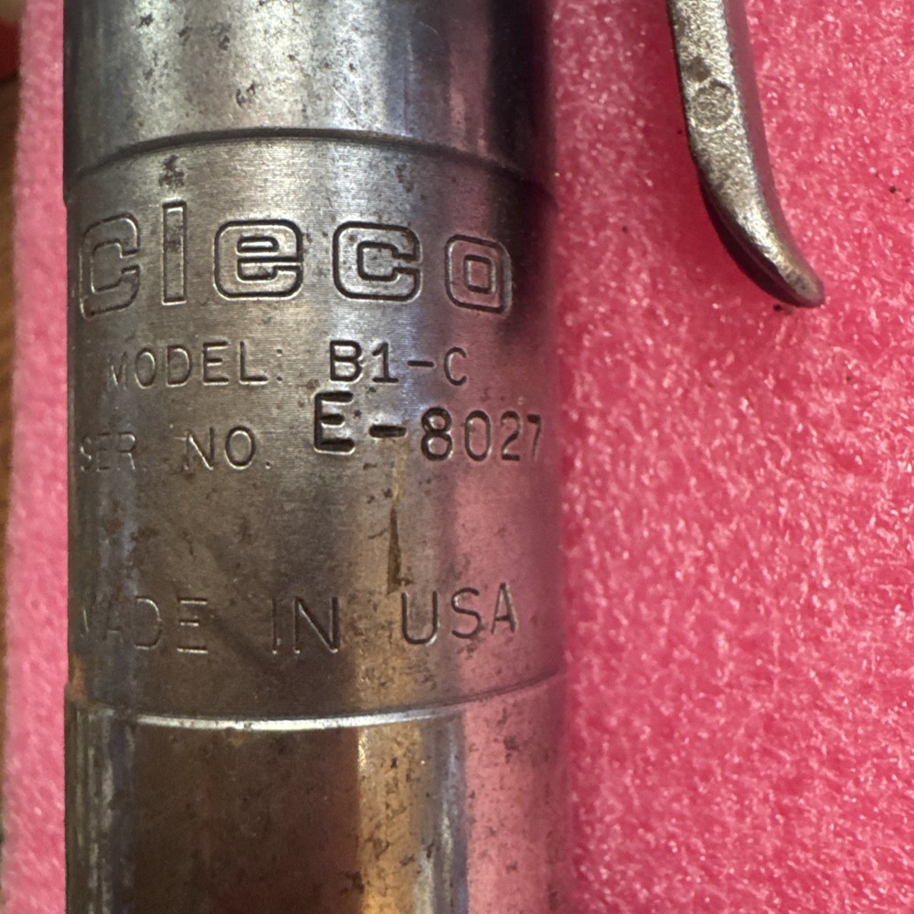 CLECO, CHISEL & NEEDLE SCALER, PNEUMATIC, MODEL B1-C *UNTESTED* bin9