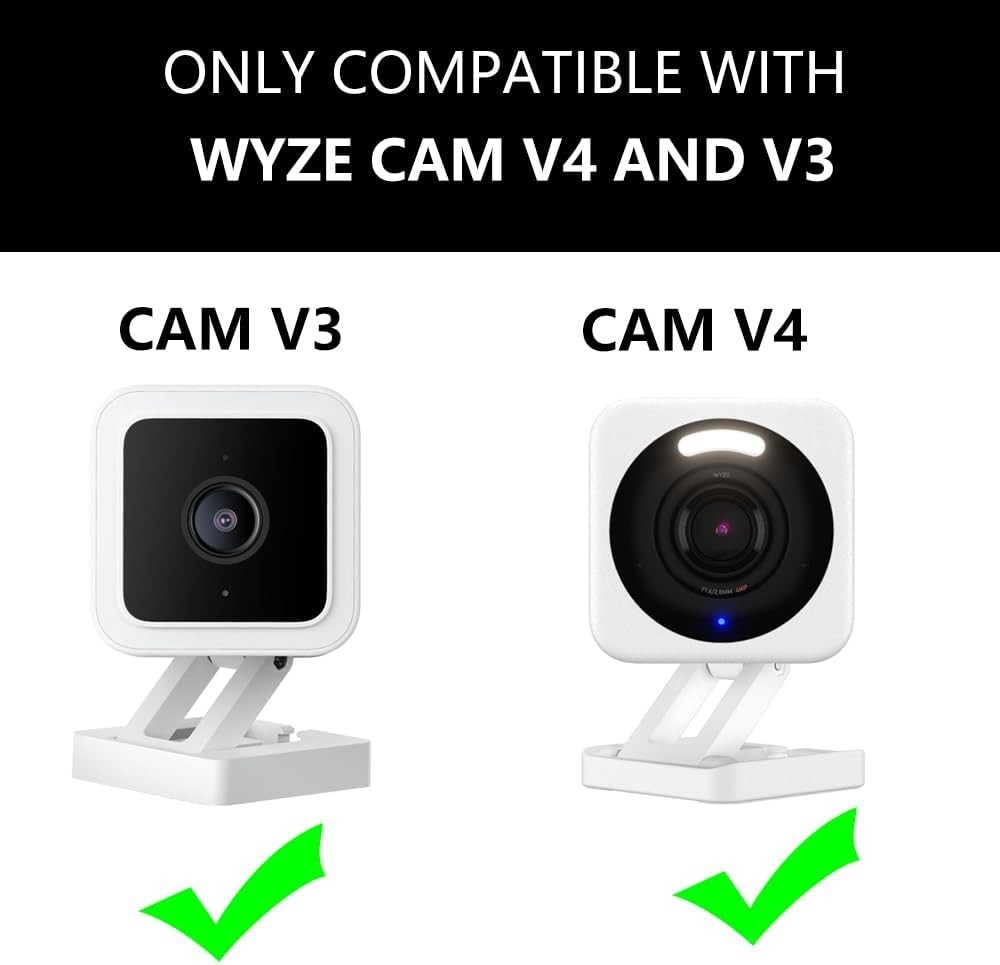 Transform Your Wyze Cam V3/V4 with 2 Pack Angled Window Mount - Easy Setup